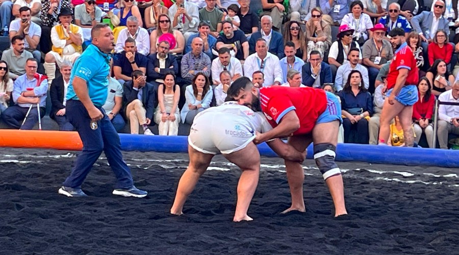 La lucha canaria conquista Madrid por primera vez en una jornada para la historia