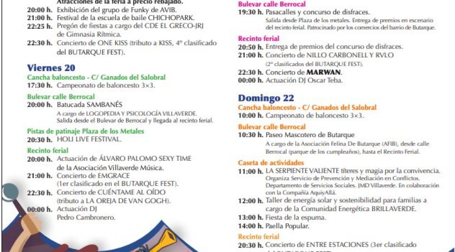 Llegan las Fiestas del Barrio Butarque