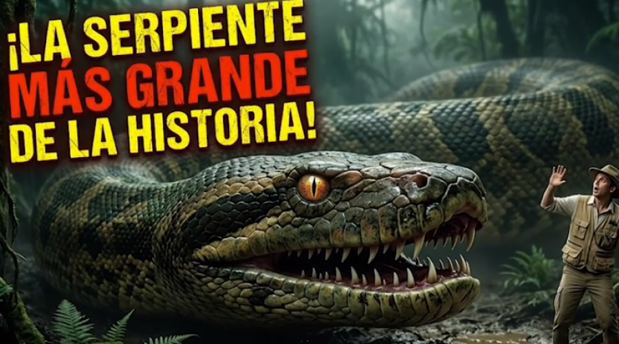 La serpiente m&aacute;s grande de la historia 