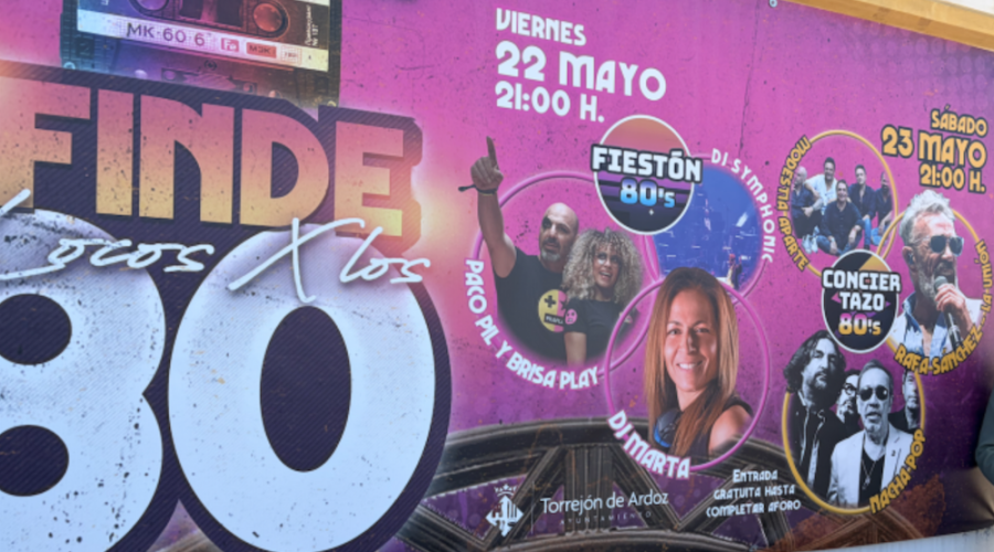 Torrej&oacute;n de Ardoz anuncia el regreso del festival gratuito "Locos X los 80" en mayo.