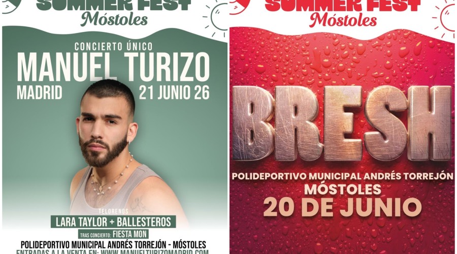 M&oacute;stoles estalla en ritmos urbanos: el Summer Fest 2026 irrumpir&aacute; con la Fiesta Bresh y el &uacute;nico concierto de Manuel Turizo en Madrid