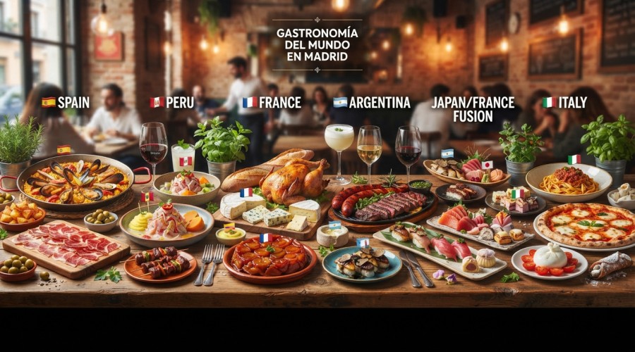 TOUR GASTRONOMICO MUNDIAL SIN SALIR DE MADRID