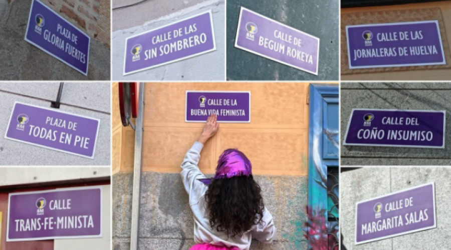 Madrid se pinta de morado por el 8M: Actividades y homenajes por el Día Internacional de la Mujer