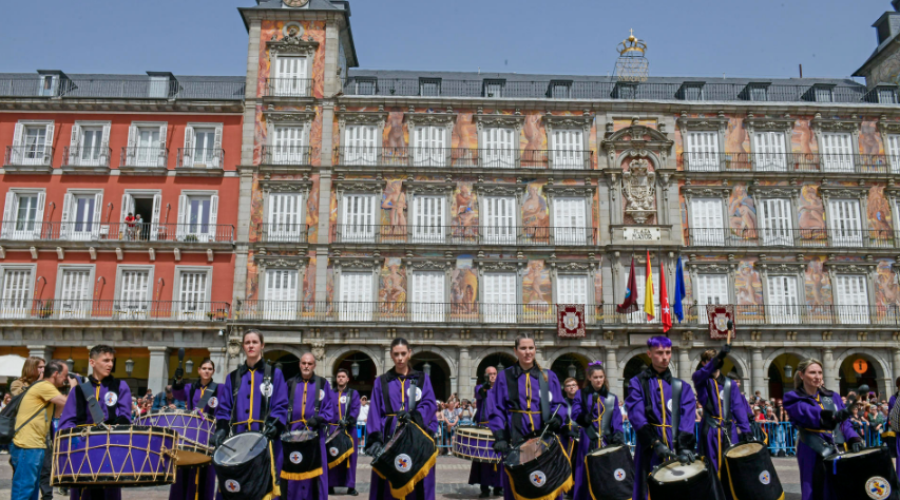 Con la tamborrada, llega su fin una buena Semana Santa turística en Madrid