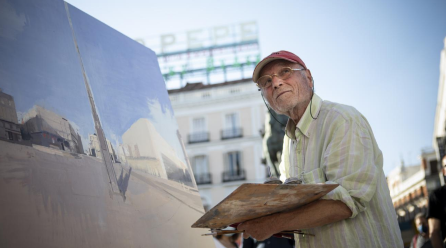 El pintor Antonio López vuelve a la Puerta del Sol