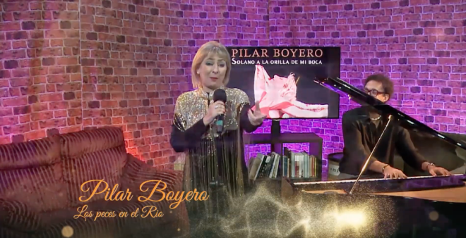 PILAR BOYERO nos canta para ESTUTELE  "LOS PECES EN EL RIO"