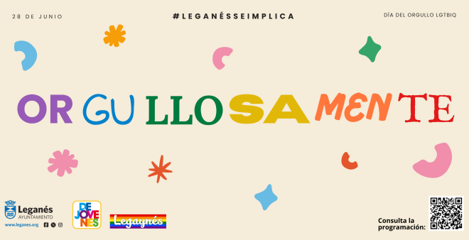 Legan&eacute;s abrir&aacute; la programaci&oacute;n del Orgullo en la Comunidad de Madrid el pr&oacute;ximo 5 de junio con el programa "Orgullosamente"