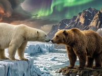 Polar vs  Grizzly, los Reyes de la Supervivencia estutele.com